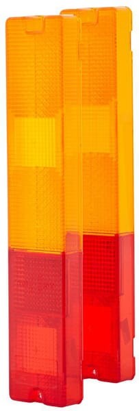 Klosz lampy, pomarańczowy/czerwony, prostokątny 300x62x30 mm tylny/lewy/prawy Hella 9EL997453001