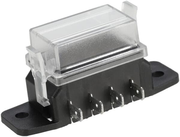 Skrzynka bezpieczników płaskich 4 pin płaskie przyłącze max. 32V 15A (ATO/ATC), 8x6.3 mm FB10004KR