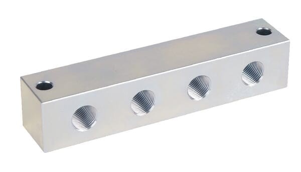 Blok rozdzielający 4 przyłącza M10x1 CLNB4M1010