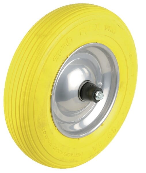 Koło kompletne 8" z łożyskiem, żółte, Starco FR1400820128Y
