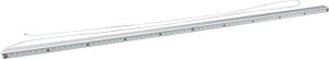 Listwa oświetleniowa LED 15W 1320lm prostokątna 24V 1000x24 mm Kramp LA50008