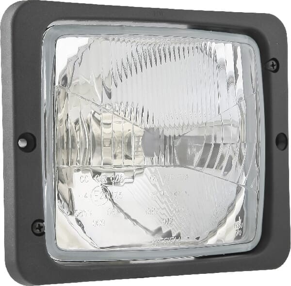 Reflektor przedni halogenowy, prostokątny 12/24V H4, R2, T4W 172x142 mm Kramp LA80156