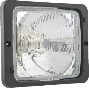 Reflektor przedni halogenowy, prostokątny 12/24V H4, R2, T4W 172x142 mm Kramp LA80156