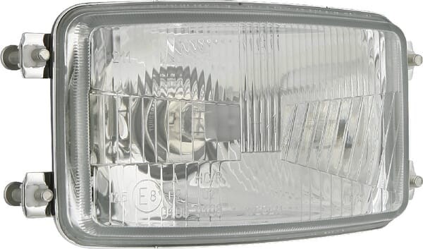 Reflektor przedni halogenowy, prostokątny 12/24V H4, T4W 156x93 mm Kramp LA80160