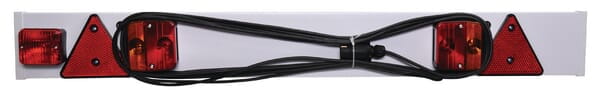 Zestaw lamp na belce, 1215mm z trójkątem odblaskowym i światłem przeciwmgielnym EU 12m LA91282EUGP