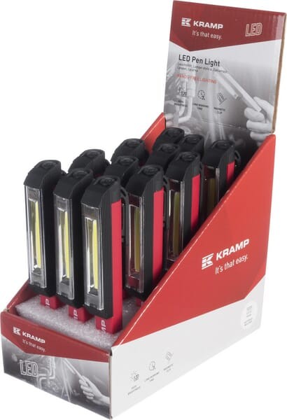 Latarka długopisowa LED Kramp, display 12 sztuk LA10KRDISP