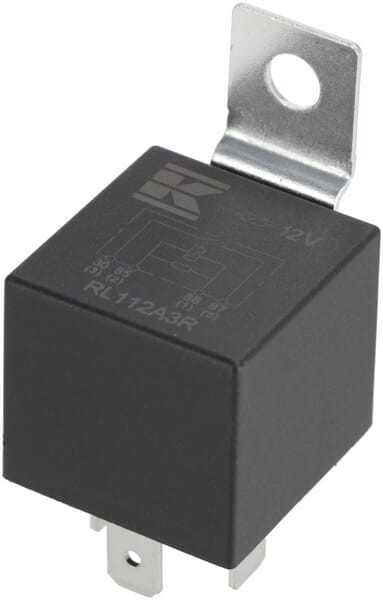 Przekaźnik 12V, normalnie otwarty, 40A, z rezystorem, z uchwytem RL112A3R