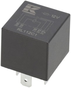 Miniprzekaźnik 12V, przełączanie, 30A/40A, bez uchwytu RL112C1