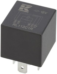 Miniprzekaźnik 12V, przełączanie, 30A/40A, z rezystorem, bez uchwytu RL112C1R