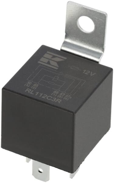 Miniprzekaźnik 12V, przełączanie, 30A/40A, z rezystorem, z uchwytem RL112C3R