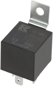 Miniprzekaźnik 12V, przełączanie, 30A/40A, z rezystorem, z uchwytem RL112C3R