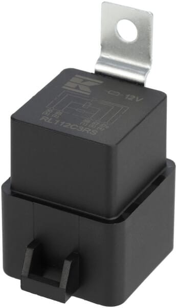 Miniprzekaźnik 12V, przełączanie, 30A/40A, z rezystorem, z uchwytem i ramą do podłączenia RL112C3RS