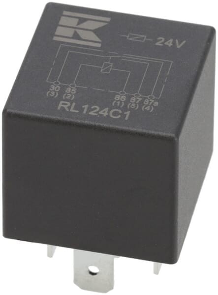 Miniprzekaźnik 24V, przełączanie, 30A/40A, bez uchwytu RL124C1