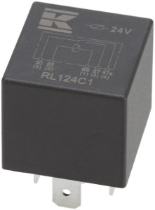 Miniprzekaźnik 24V, przełączanie, 30A/40A, bez uchwytu RL124C1
