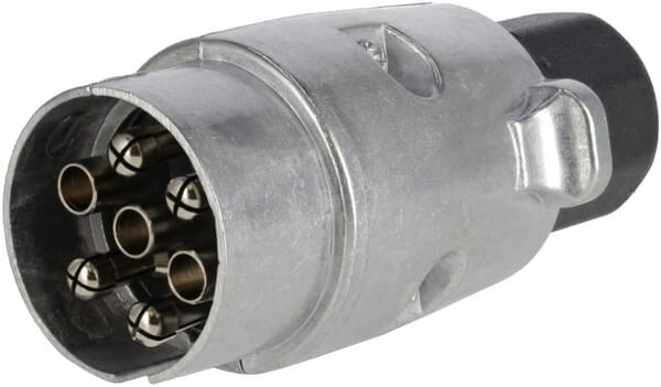 Wtyczka przyczepy 7-biegunowa, aluminiowa, 12V zaciski śrubowe (op. 10 szt.) TR00007KRPACK
