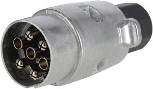 Wtyczka przyczepy 7-biegunowa, aluminiowa, 12V zaciski śrubowe (op. 10 szt.) TR00007KRPACK