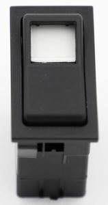 Przełącznik kołyskowy, I-0, on-off, 12/24V 4-pin  podświetlany z żarówką SW10017KR