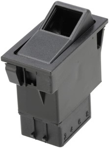 Przełącznik kołyskowy, I-0, on-off, 12/24V 2-pin podświetlenie funkcyjne z żarówką SW10018KR