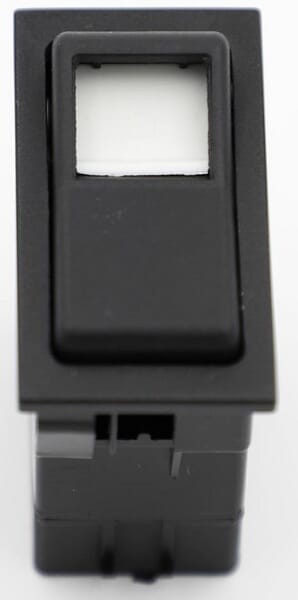 Przełącznik kołyskowy, II+I-0, off-on-on, 12/24V 7-pin podświetlany z żarówką SW10030KR
