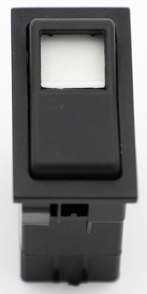 Przełącznik kołyskowy, II+I-0, off-on-on, 12V 7-pin podświetlany z żarówką SW10031KR