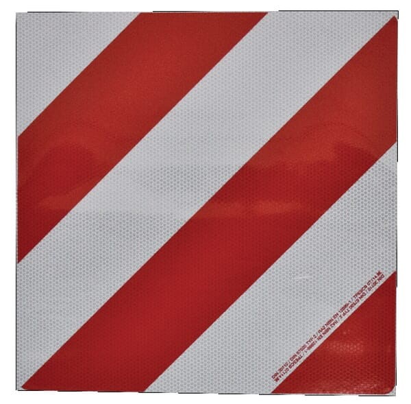 Folia naklejana do tablic ostrzegawczych, 423 x 423 mm, lewa WB50087KL2