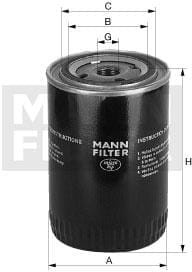 Filtr oleju hydraulicznego W10009