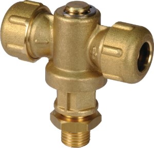 Uchwyt dyszy 2-drożny, mosiądz 1/4M 0058320900