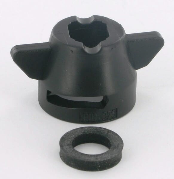 Kołpak rozpylacza 8mm, czarny 0900785600401
