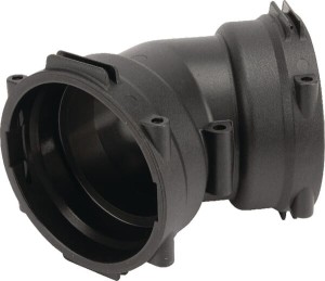 Złącze kolankowe 45° ze złączem widełkowym mufa/mufa T9 129399