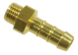 Przyłącze węży mosiądz z gwintem zew. Braglia, 10 mm 1/4" 162150231