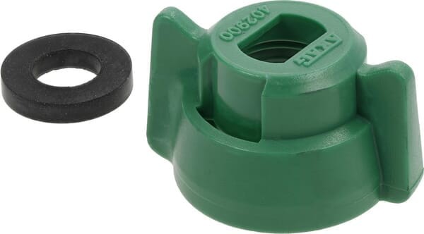 Pokrywka dyszy, bagnet, SW8, zielony, z uszczelką, 25 szt., Arag 40290005P025