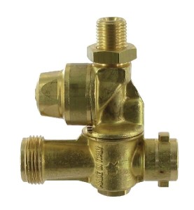 Uchwyt dyszy podwójny mosiądz 1/4" AG 8061746