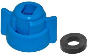Pokrywka dyszy, bagnet, SW8, niebieski, z uszczelką, 25 szt., Geoline 8253003P025