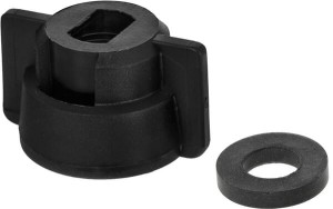 Pokrywka dyszy, bagnet, SW8, czarny, z uszczelką, 25 szt., Geoline 8253048P025