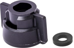 Pokrywka dyszy, bagnet, SW11L, czarny, z uszczelką, 25 szt., Geoline 8253071P025