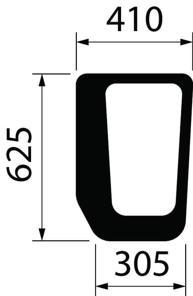 Szyba przednia, dolna, CNH 5096592