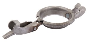 Zamknięcie dźwigni oczkowe Bauer, 108 mm czarne 1050184