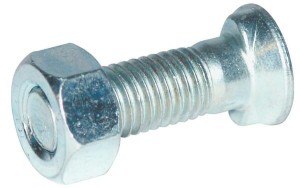 Śruba płużna 2-noskowa z łbem owalnym Kramp, M12 x 40 mm z nakrętką 1240129COP025