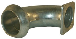 Złącze KKV z kołnierzem czworokątnym łuk 90° Perrot, 4" 4103090BR