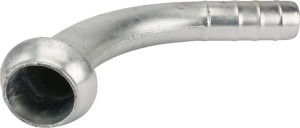 Kolano 90° KKV z króćcem na wąż Perrot, 4" 4104090BR