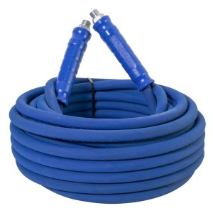 Wąż wysokociśnieniowy 3/8" 25 m 400 bar 155°C gwinty zewnętrzne 3/8" niebieski 9117HE25000