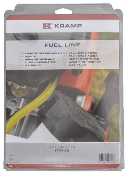 Wąż do paliw uniwersalny Kramp Blister,  3,2 x 6 mm 7,5 m FGP011688