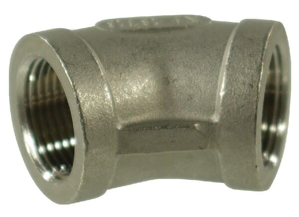 Kolano 45° st.nier. 2xGW 1/2" FG12012RVS