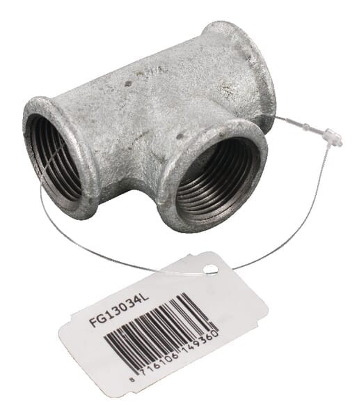Kształtka rurowa nr 130 trójnik 3 x gwint wew. ocynk, 3/4" FG13034L