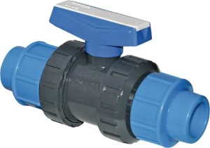 Zawór kulowy z PCW 2xPE 32mm KS32325GP