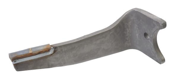 Ząb brony aktywnej, 2 płytki węglika spiekanego, lewy, L=350 mm pasujący do Alpego, Kramp KE0125C2