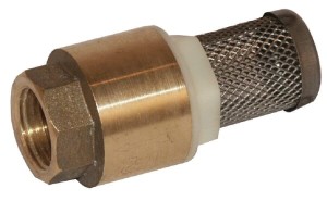 Zawór zwrotny mosiądz z sitkiem V2A gwint wew., 1/2" WK51301