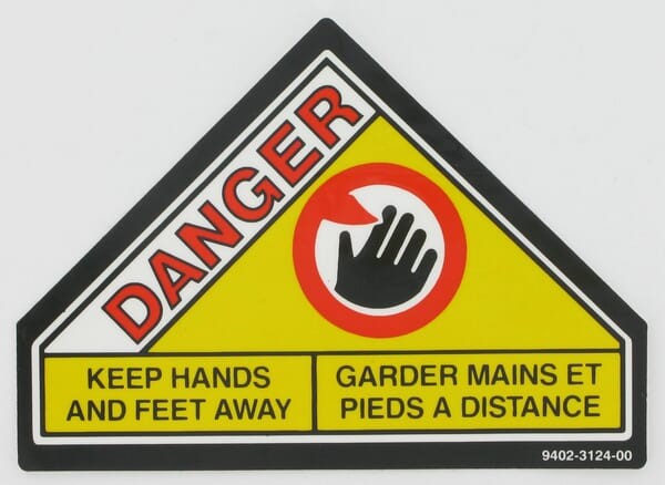 Naklejka Danger 9402312400
