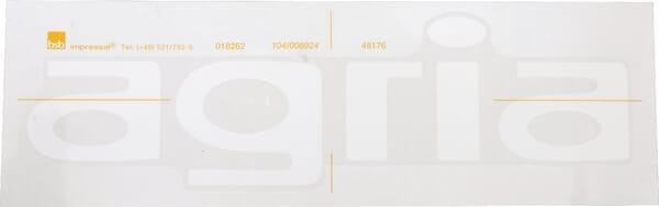 Tabliczka biała agria AGW48176