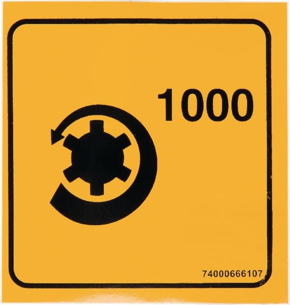 Naklejka 1000 Rpm 74000666107